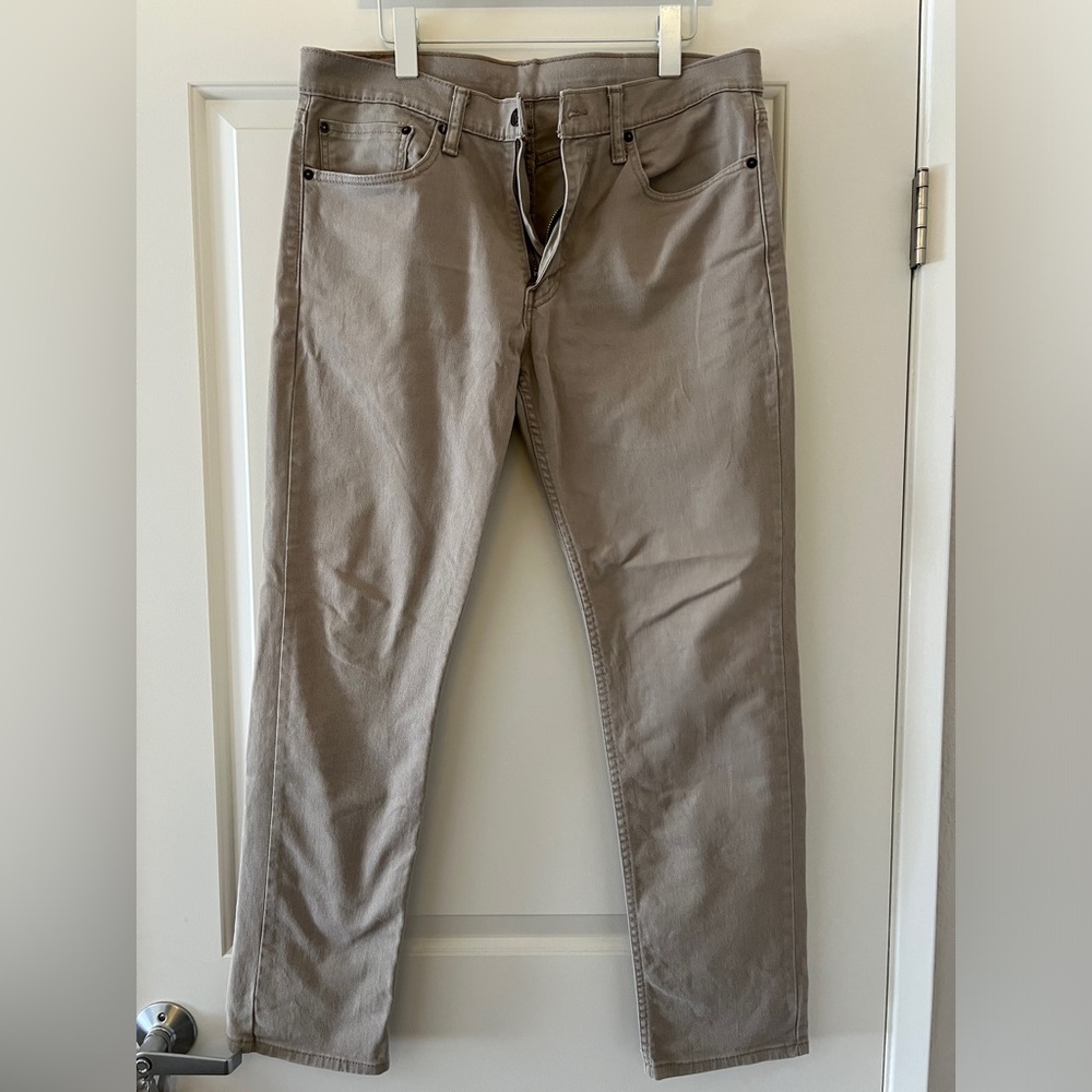 Levi Strauss & Co- Men’s 511- 34Wx32L- Light Khaki / Tan Jeans
